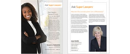 Ask Super Lawyers Print Advertising