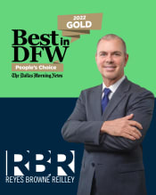 Click to view profile of Angel Reyes - Reyes Browne Reilley a top rated Personal Injury attorney in Dallas, TX