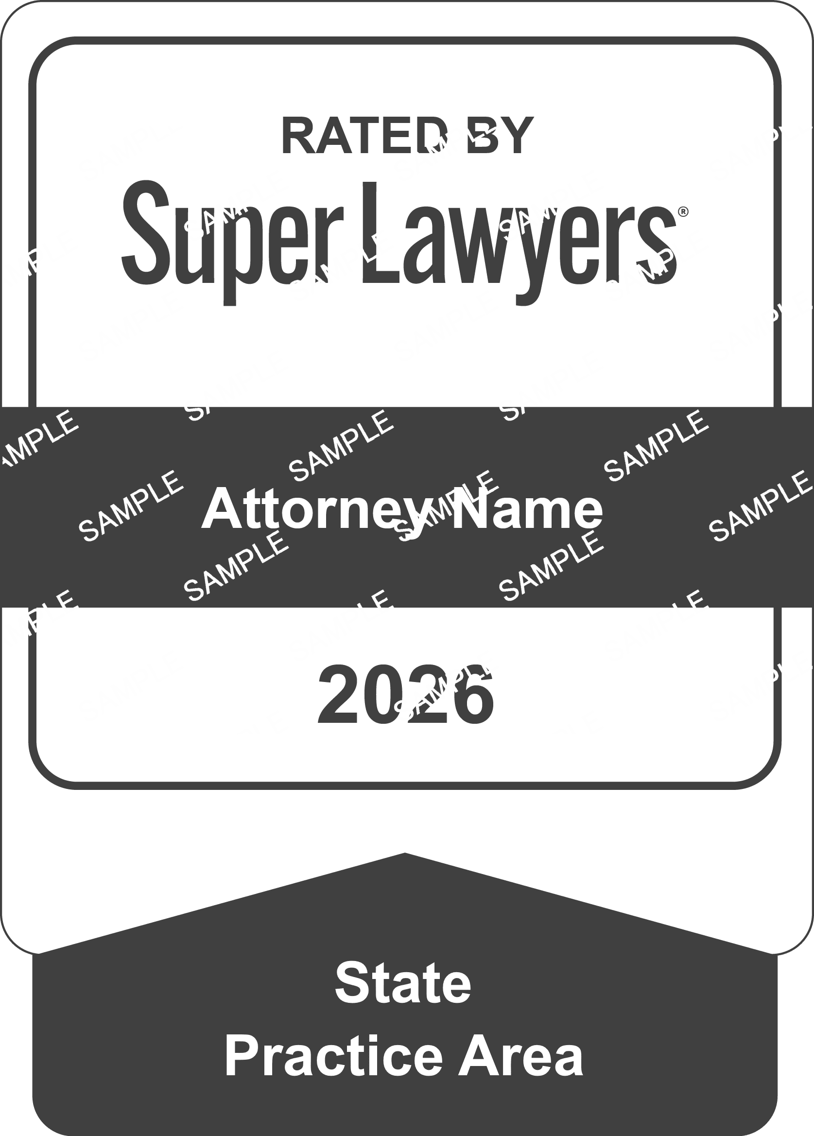 Attorney Expanded Badge - Monochrome