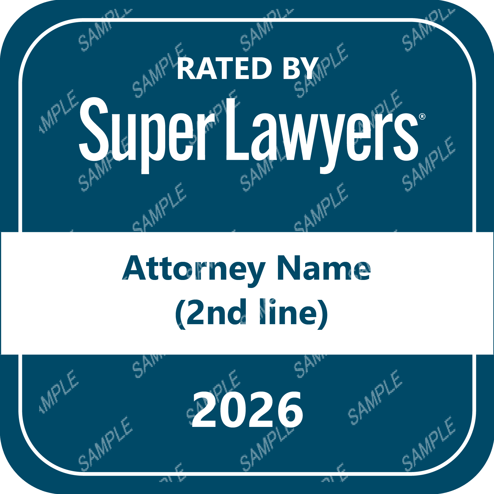 Complimentary Attorney Badge - Teal