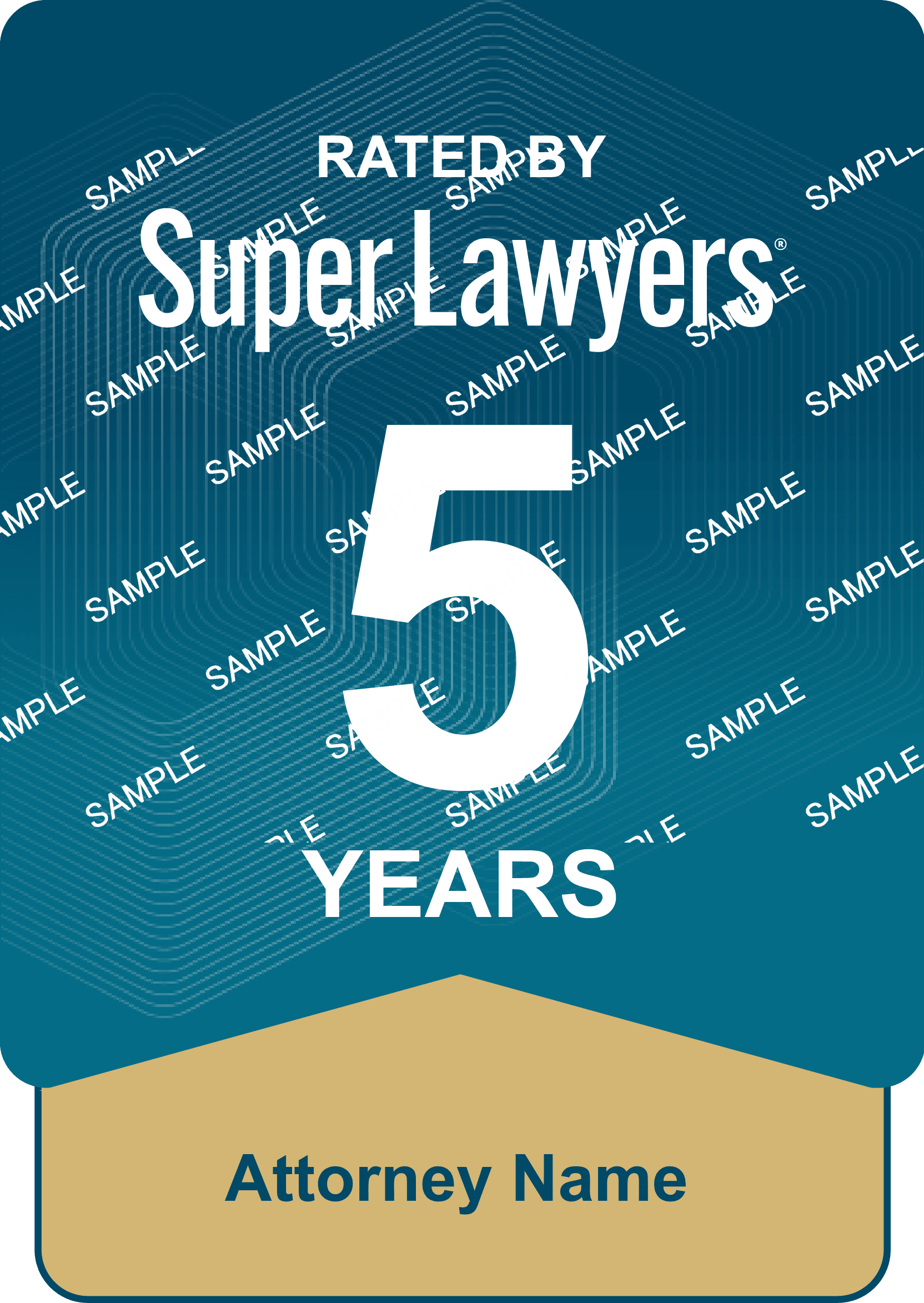 Attorney Anniversary Badge - 5 years