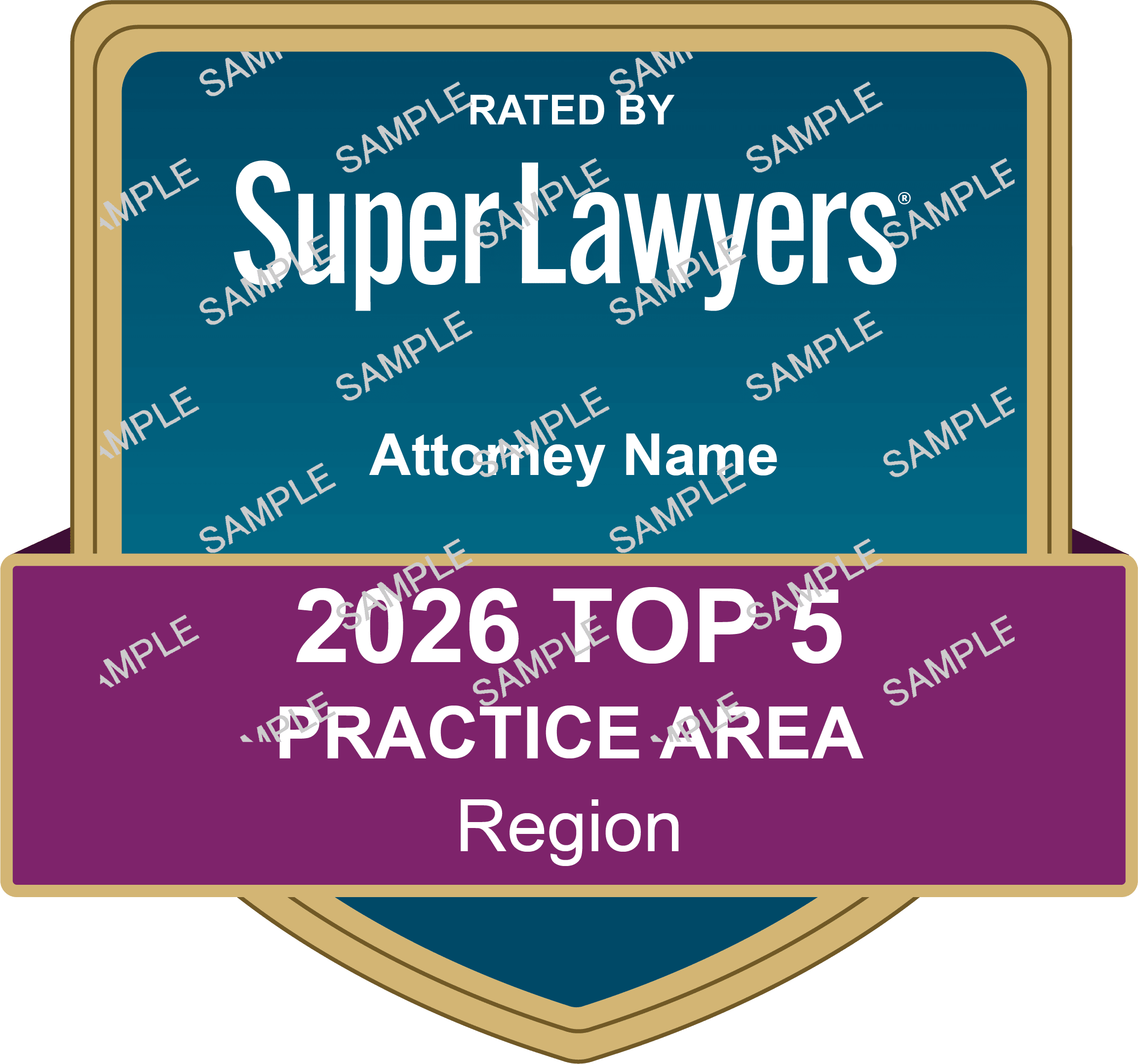 Attorney Top 5 Practice Area Badge