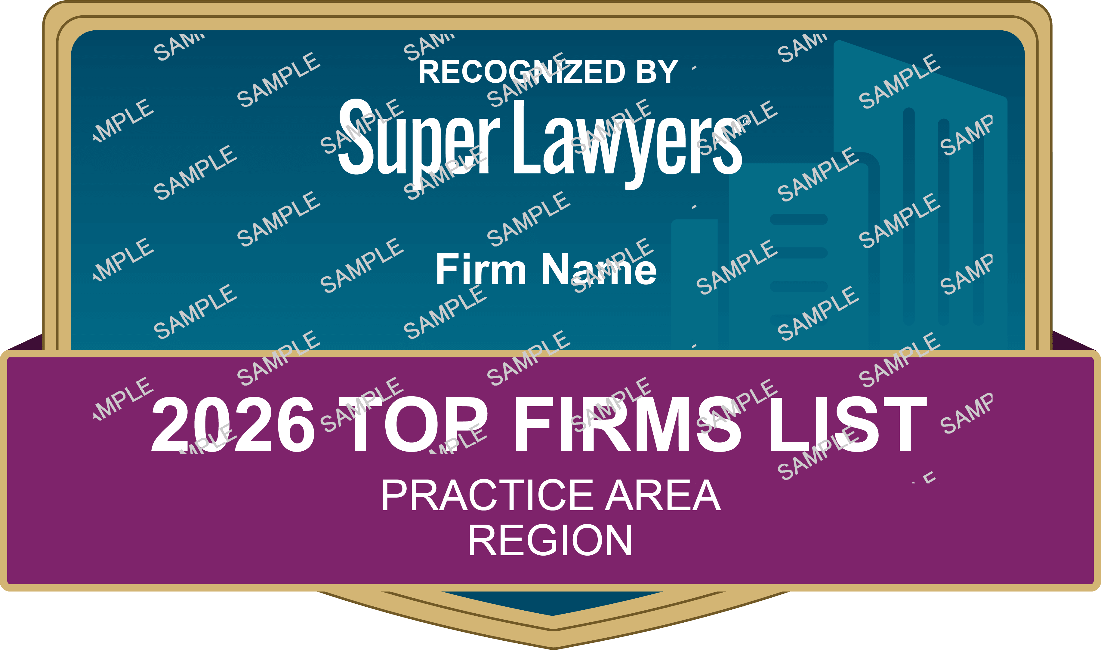 Top Firms List Practice Area Badge