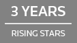 Selected to Rising Stars for 3 years