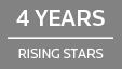 Selected to Rising Stars for 4 years