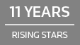 Selected to Rising Stars for 11 years