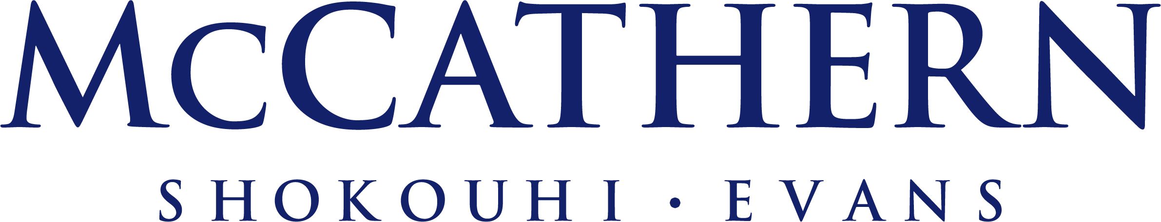 McCathern, Shokouhi, Evans law firm logo